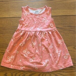 Carter's Orange Floral Kids Dress